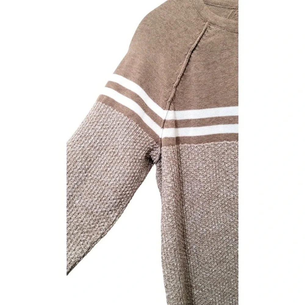 Karen Scott Womens Beige & White Striped Sweater Size S - Picture 5 of 8